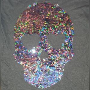 NEW NO TAGS VICTORIA'S SECRET PINK SKULL HEAD HALLOWEEN VINTAGE SIZE LARGE